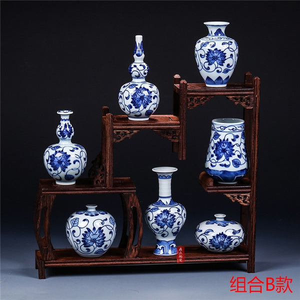Blue and White Jingdezhen Vases-ToShay.org