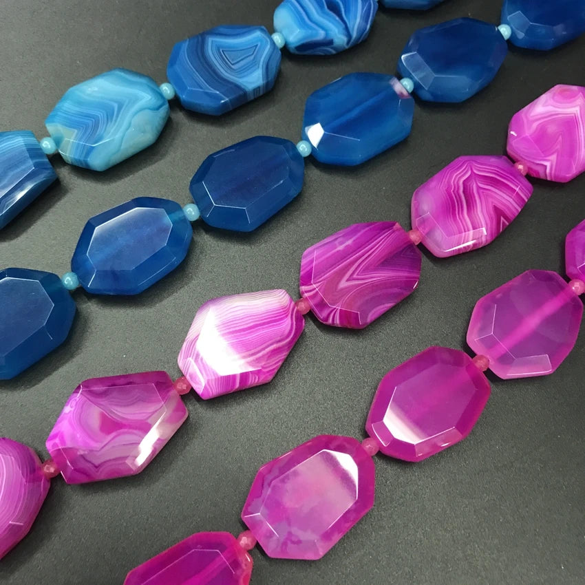 Mixed Agate Slice Beads-ToShay.org