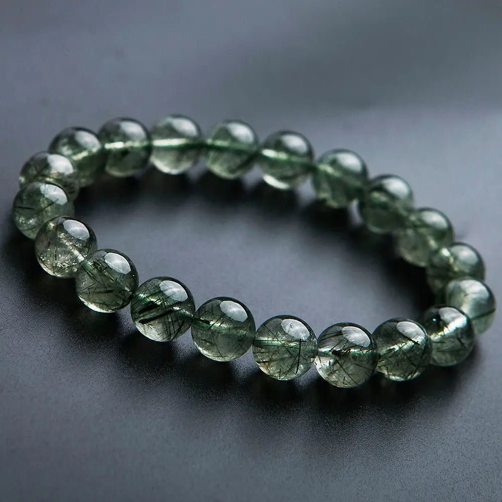 Green Rutilated Quartz Bracelet-ToShay.org
