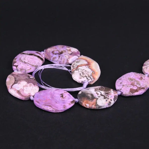 Purple Ocean Agate Beads-ToShay.org