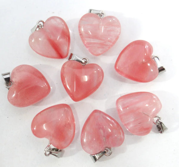 Mixed Crystal Heart Pendants-ToShay.org