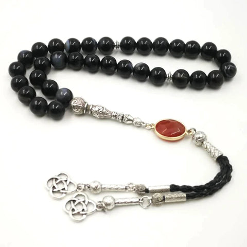 Black Agate Bead Tasbih-ToShay.org