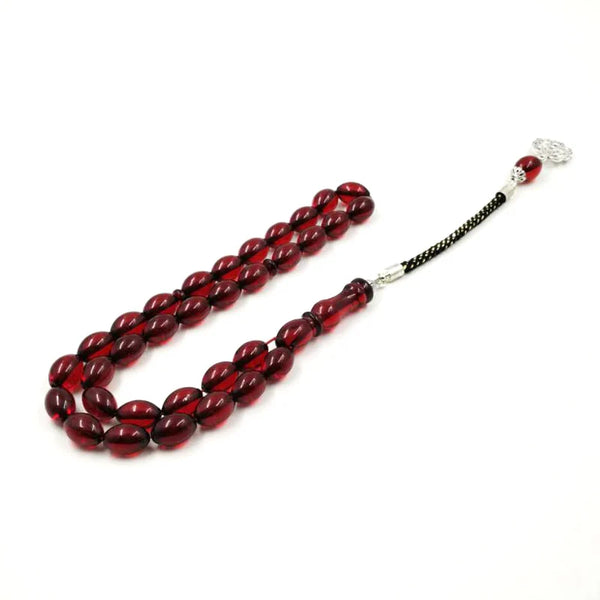 Red Amber Prayer Beads-ToShay.org