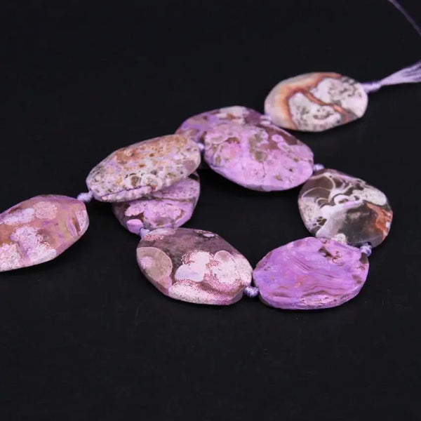 Purple Ocean Agate Beads-ToShay.org