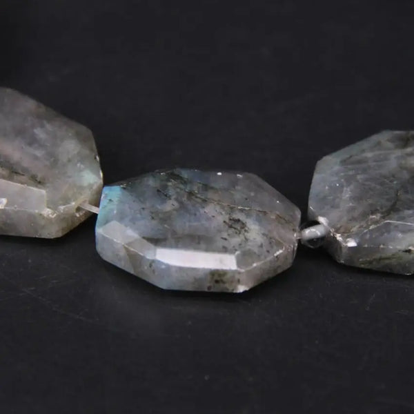 Grey Labradorite Slab Beads-ToShay.org