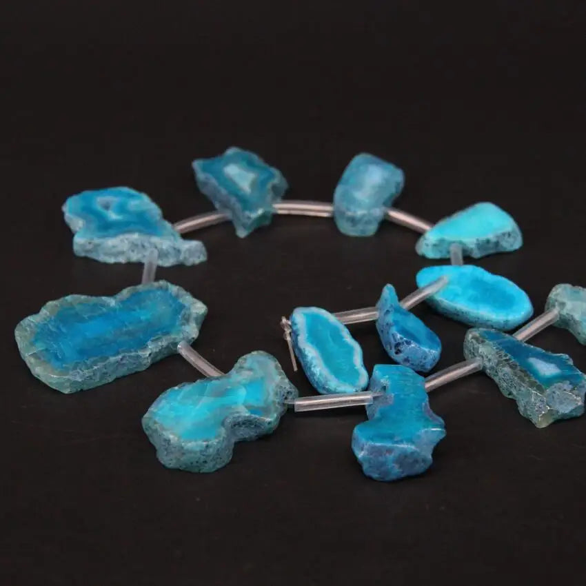 Blue Agate Druzy Slab-ToShay.org