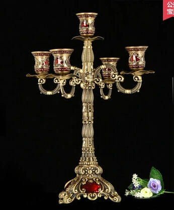 Mixed Embossed Candelabras-ToShay.org