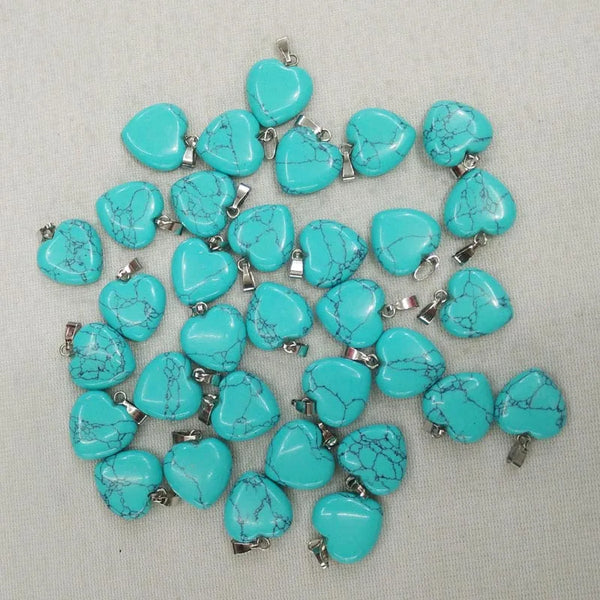 Mixed Crystal Heart Pendants-ToShay.org