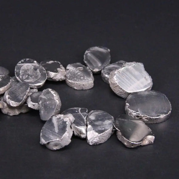 Silver Titanium Agate Beads-ToShay.org