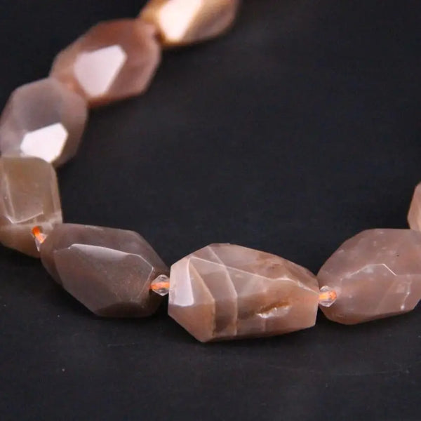Pink Sunstone Nugget Beads-ToShay.org