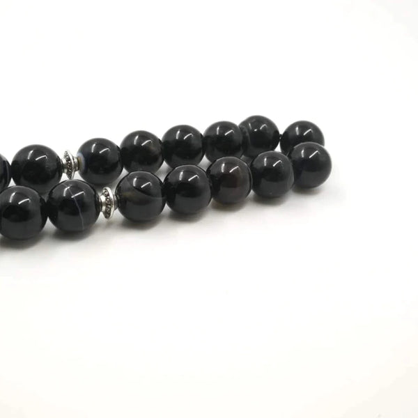 Black Agate Bead Tasbih-ToShay.org