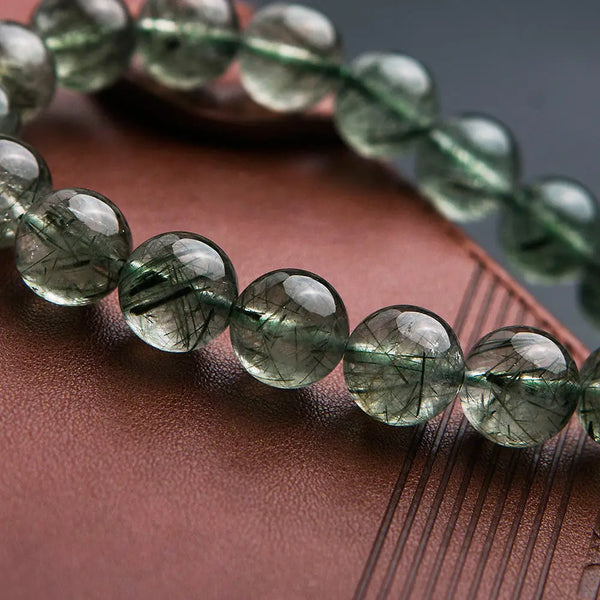 Green Rutilated Quartz Bracelet-ToShay.org