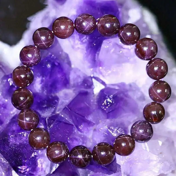 Red Star Light Garnet Bracelet-ToShay.org