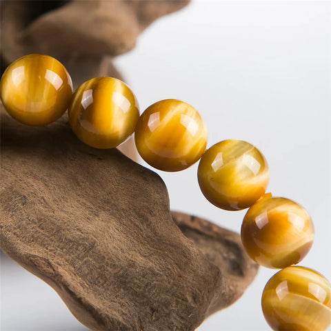 Yellow Tigers Eye Stone Bracelet-ToShay.org