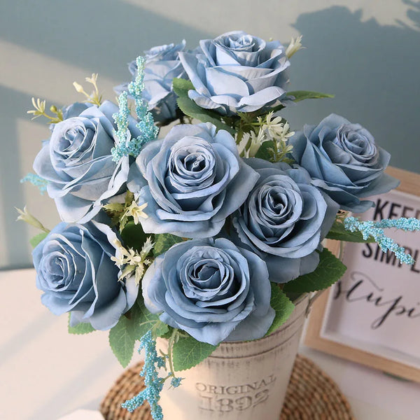 Rose Silk Flowers Bouquet-ToShay.org