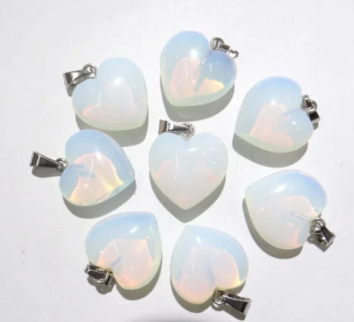 Mixed Crystal Heart Pendants-ToShay.org