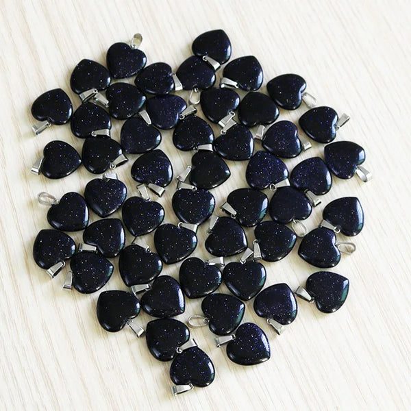 Mixed Crystal Heart Pendants-ToShay.org