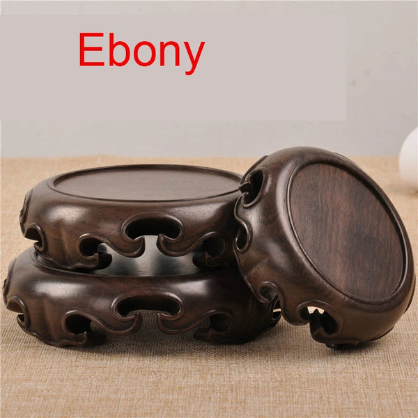 Ebony Wood Carved Base-ToShay.org