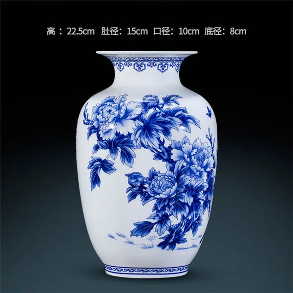 Jingdezhen Blue Porcelain Vases-ToShay.org