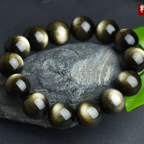 Black Gold Obsidian Bracelet-ToShay.org