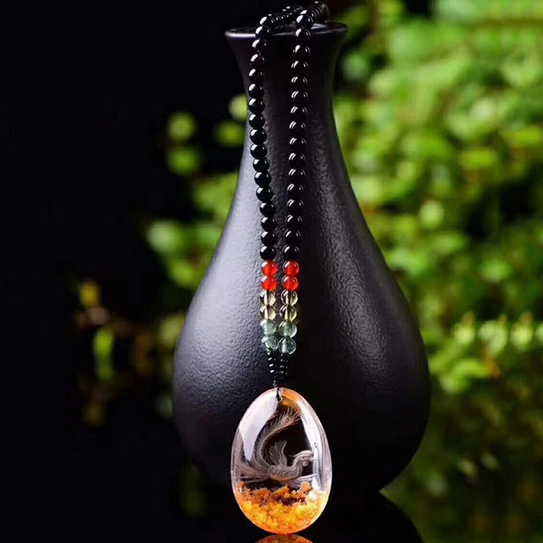 Gold Phoenix Ghost Crystal-ToShay.org