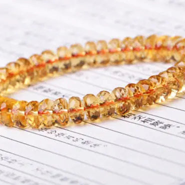 Yellow Citrine Quartz Bracelet-ToShay.org