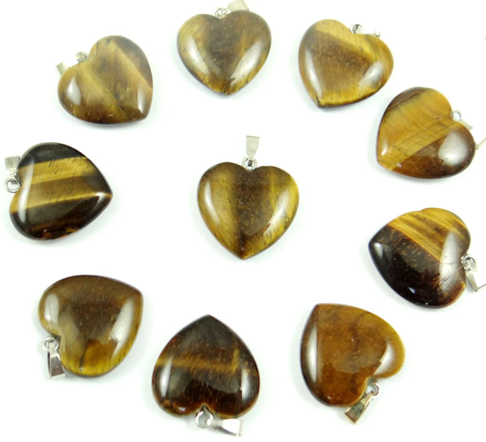Mixed Crystal Heart Pendants-ToShay.org
