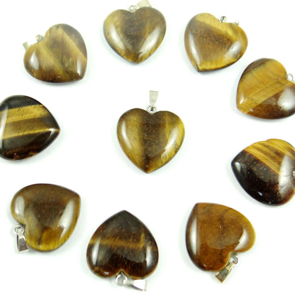 Mixed Crystal Heart Pendants-ToShay.org