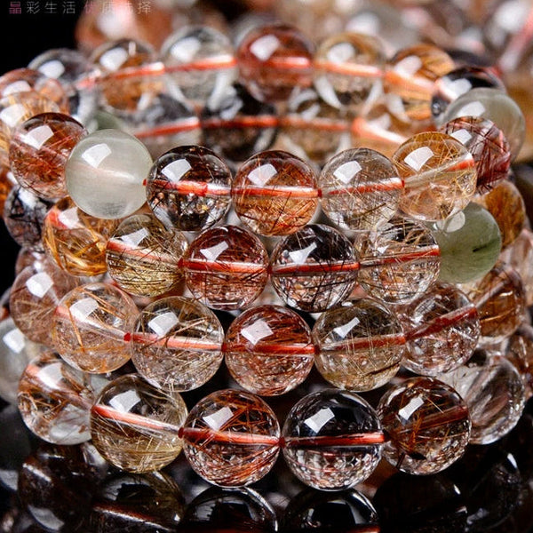 Copper Rutilated Quartz Bracelet-ToShay.org