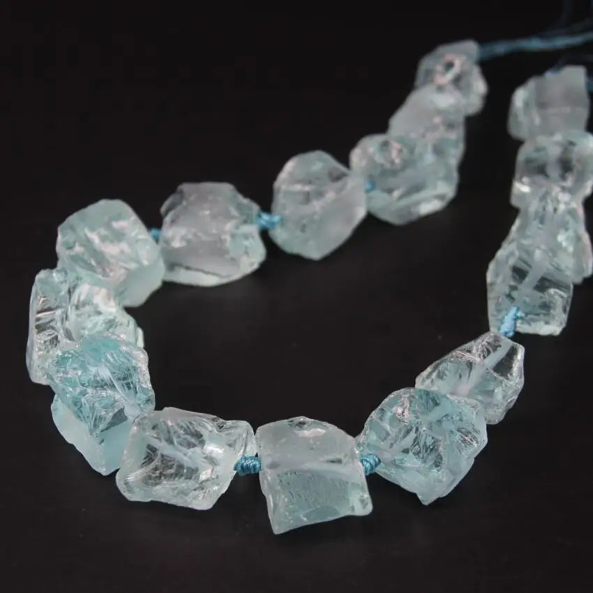 Blue Crystal Nugget Beads-ToShay.org