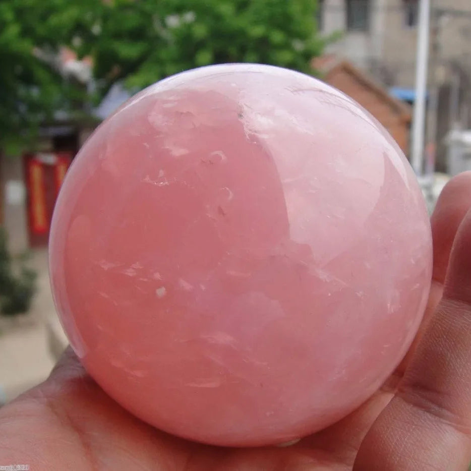 Pink Rose Quartz Ball-ToShay.org