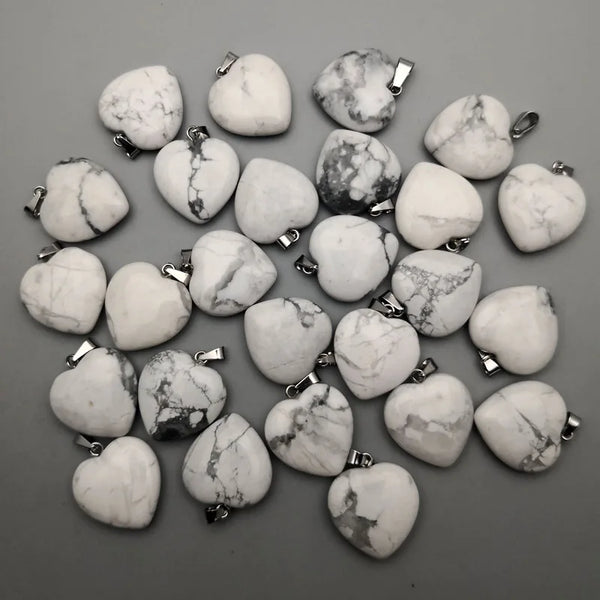 Mixed Crystal Heart Pendants-ToShay.org