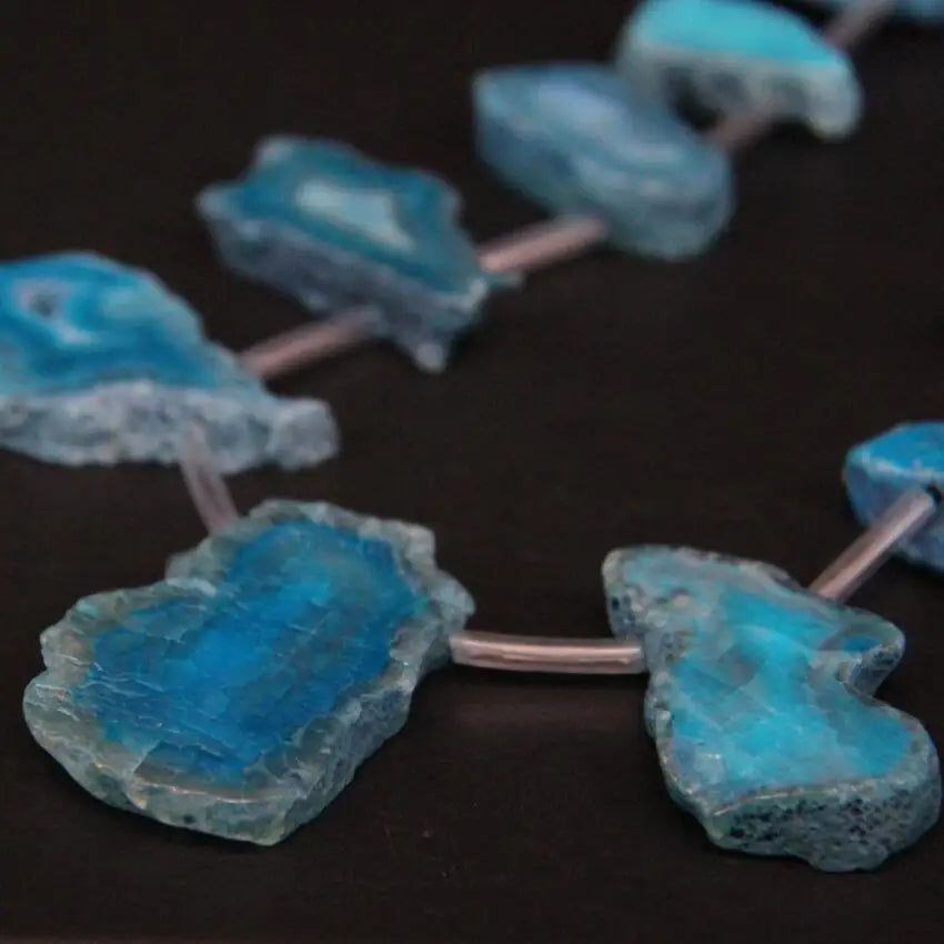 Blue Agate Druzy Slab-ToShay.org