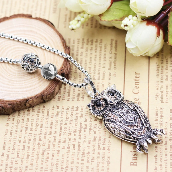 Silver Owl Pendant-ToShay.org