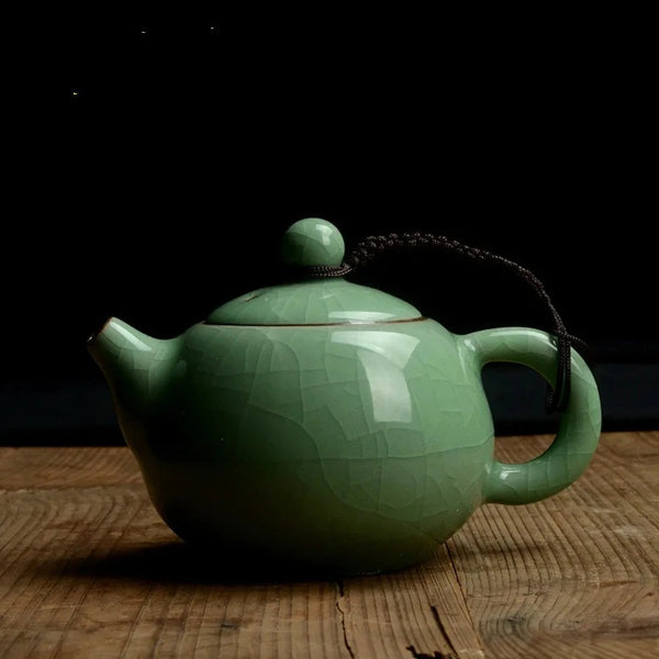 Celadon Crack Glaze Ceramic Teapot-ToShay.org