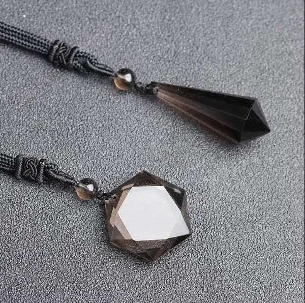 Smoky Quartz Star Pendant-ToShay.org