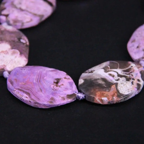 Purple Ocean Agate Beads-ToShay.org