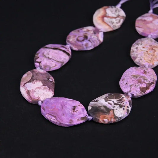 Purple Ocean Agate Beads-ToShay.org