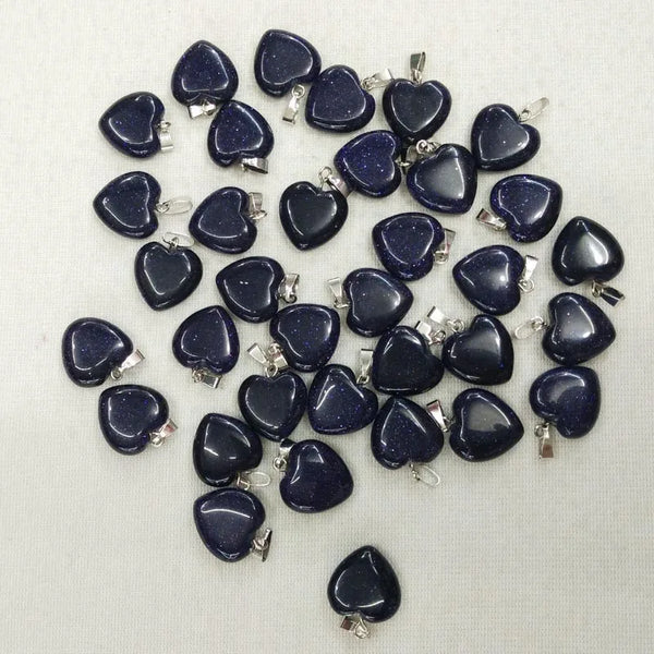 Mixed Crystal Heart Pendants-ToShay.org