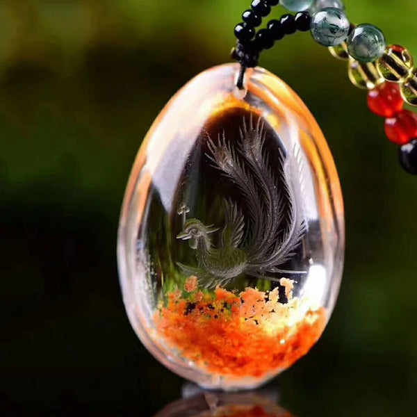 Gold Phoenix Ghost Crystal-ToShay.org