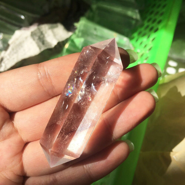 Clear Crystal Double Point-ToShay.org