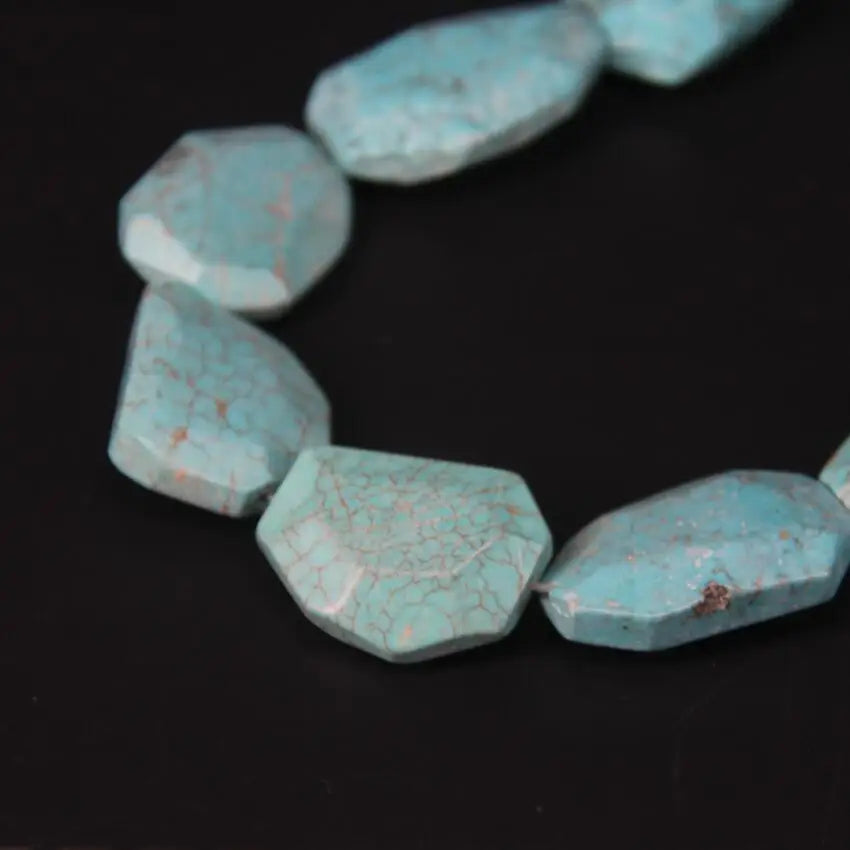 Blue Turquoise Slab Beads-ToShay.org