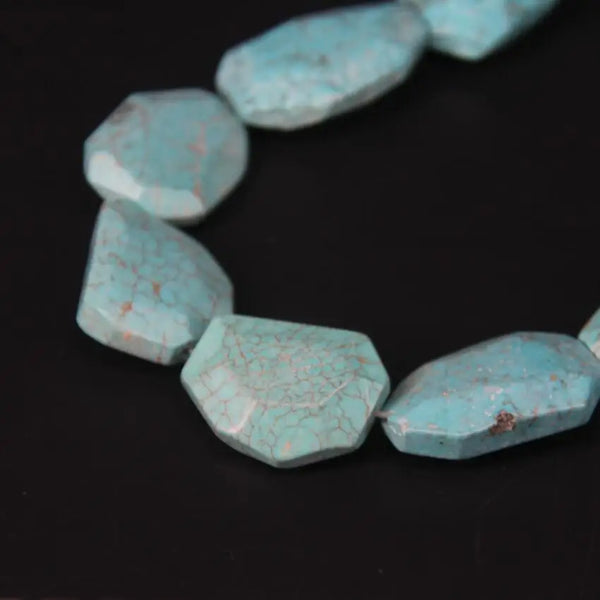 Blue Turquoise Slab Beads-ToShay.org