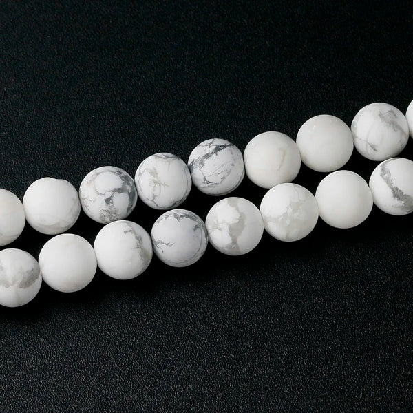 White Howlite Mala Beads-ToShay.org