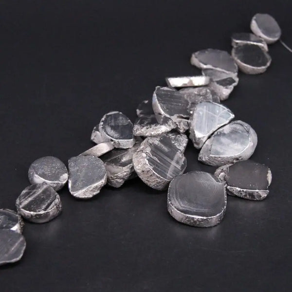 Silver Titanium Agate Beads-ToShay.org