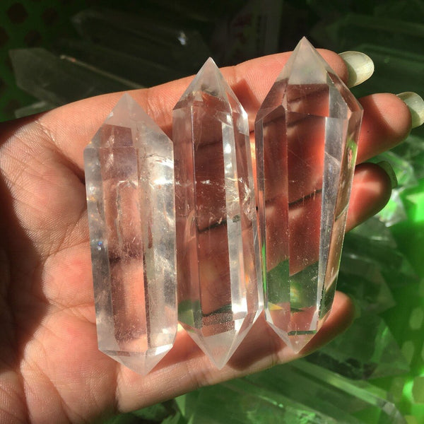 Clear Crystal Double Point-ToShay.org