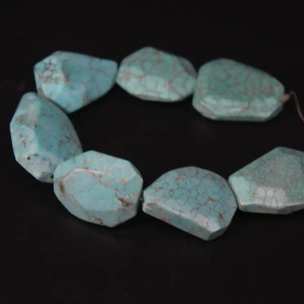 Blue Turquoise Slab Beads-ToShay.org