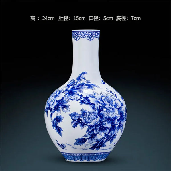 Jingdezhen Blue Porcelain Vases-ToShay.org