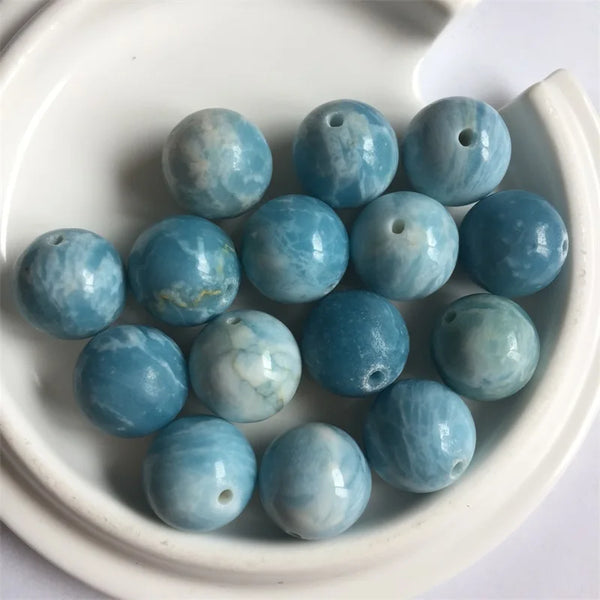 Blue Larimar Bead Bracelet-ToShay.org