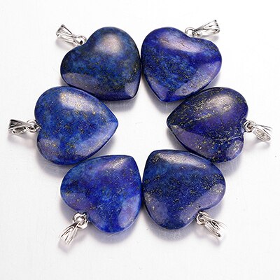 Mixed Crystal Heart Pendants-ToShay.org